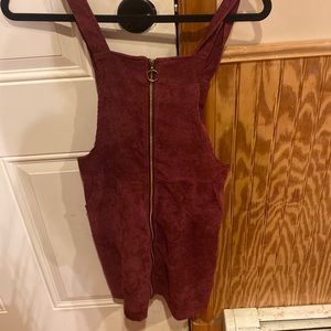 Corduroy Maroon Dress